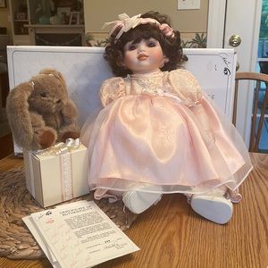 Number 399 Baby Marie’s 1st Birthday by Marie Osmond gift box and bunny with C…